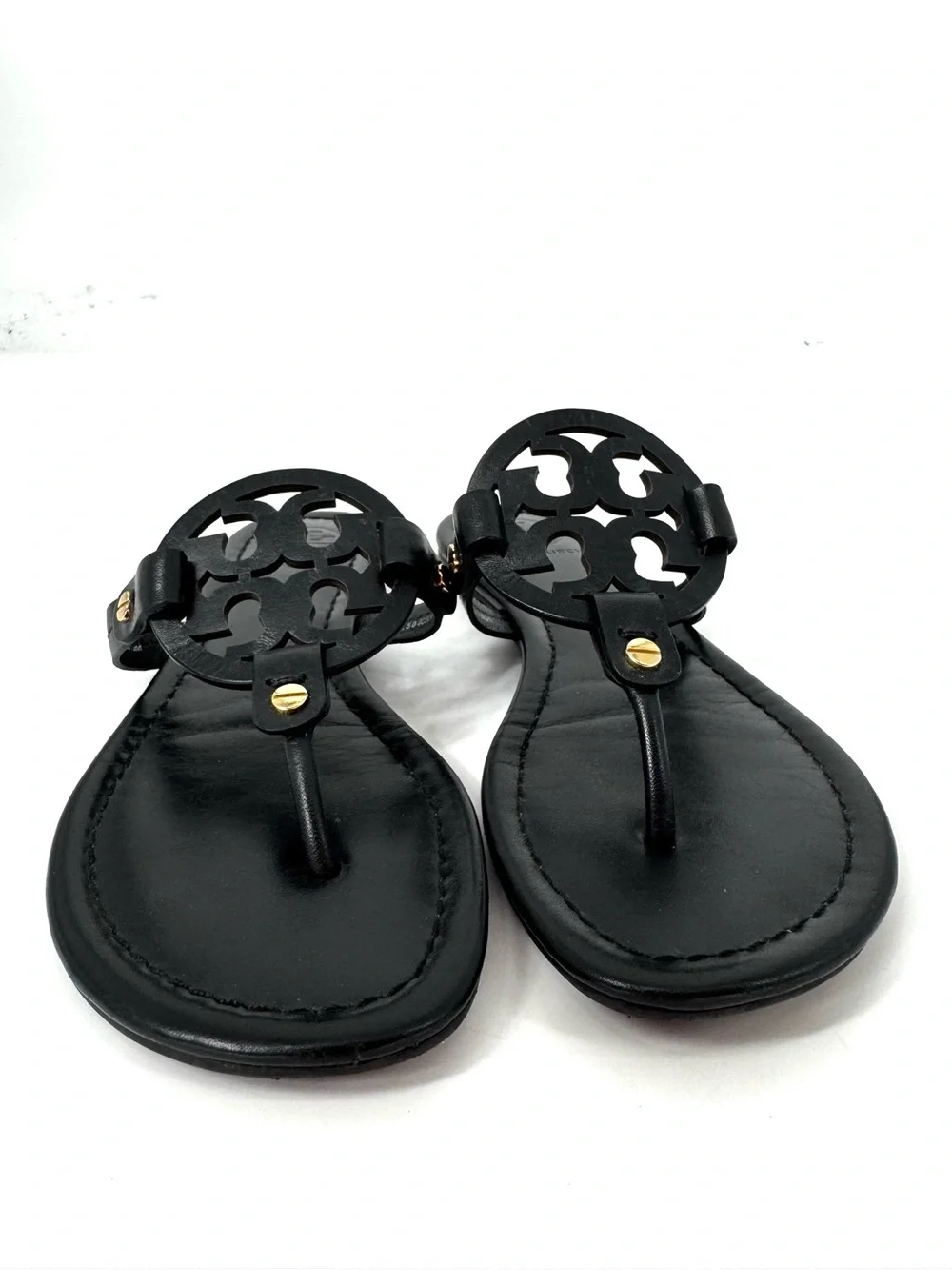 Tory Burch Miller Sandals Black Leather